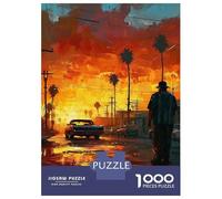 Rompecabezas De 1000 Piezas para Adolescentes Sunset Drive Art Rompecabezas para Adultos Juegos Divertidos Regalos para Mujeres Desafiantes De Completar 70x50cm/1000pcs