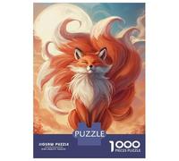 Rompecabezas De 1000 Piezas para Adolescentes Sunset Fox Rompecabezas para Adultos Juegos Relajantes Decoración Interacción Entre Padres E Hijos 38x26cm/1000pcs