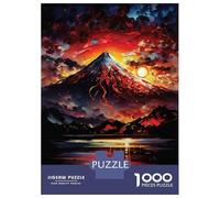 Rompecabezas De 1000 Piezas para Adolescentes Sunset Over Mount Fuji Rompecabezas para Adultos Juegos Familiares Decoración del Hogar Regalos Y Cumpleaños Únicos 52x38cm/1000pcs