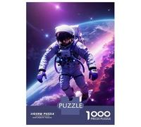 Rompecabezas De 1000 Piezas para Adolescentes Surfing Astronaut Space Rompecabezas para Adultos Juegos Familiares Corte De Precisión Regalos Y Cumpleaños Únicos 52x38cm/1000pcs