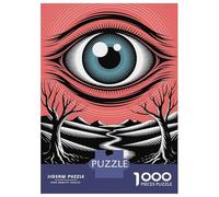 Rompecabezas De 1000 Piezas para Adolescentes Surreal Eye Landscape Rompecabezas para Adultos Juegos De Relajación Desafío Difícil Desafío Educativo 38x26cm/1000pcs