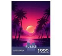 Rompecabezas De 1000 Piezas para Adolescentes Surreal Synthwave Oasis Rompecabezas para Adultos Juego Familiar Regalos De Decoración Amigos Y Familiares 70x50cm/1000pcs