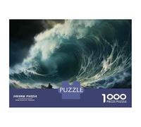 Rompecabezas De 1000 Piezas para Adolescentes Surviving The Storm Ocean Adventure Rompecabezas para Adolescentes Juguetes Antiestrés Regalos para Mujeres Regalos para Reducir El Estrés 38x26cm/1000pc