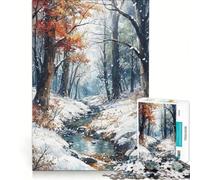 Rompecabezas de 1000 Piezas para Adolescentes Susurros de Invierno Juego práctico para divertirse en Familia Ideal para Decorar el Escritorio 38x52cm