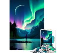 Rompecabezas de 1000 Piezas para Adolescentes Susurros del Norte Juegos relajantes Juguetes educativos desafío Regalo de cumpleaños análisis y lógica (tamaño 38x26cm)