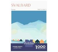 Rompecabezas De 1000 Piezas para Adolescentes Svalbard Norway Minimalist Travel Rompecabezas para Adultos Juegos De Relajación Ensamblaje De Patrones Diversión En Casa Actividades, 70x50cm/1000pcs