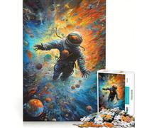 Rompecabezas de 1000 Piezas para Adolescentes Swallowed by The Universe Engullido por el Universo Juegos relajantes Alivio del estrés Lista de Deseos con Papá Noel 50x75cm