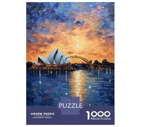 Rompecabezas De 1000 Piezas para Adolescentes Sydney Opera House Rompecabezas para Adultos Juegos Relajantes Vacaciones En Casa Matar El Tiempo 70x50cm/1000pcs