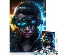 Rompecabezas de 1000 Piezas para Adolescentes T 1000 Robot Girl Juguetes antiestrés Regalos de Amigo Invisible Juego Imposible Ayuda a ejercitar el Cerebro tamaño 38x52cm