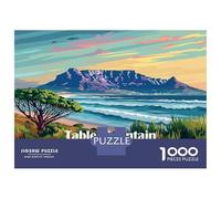 Rompecabezas De 1000 Piezas para Adolescentes Table Mountain, South Africa Rompecabezas para Adultos Juegos Relajantes Decoración Interacción Entre Padres E Hijos 52x38cm/1000pcs
