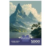 Rompecabezas De 1000 Piezas para Adolescentes Tahiti French Polynesia Travel Rompecabezas para Adolescentes Juego Familiar Mejora La Memoria Cumpleaños Y Navidad 70x50cm/1000pcs