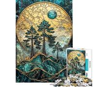 Rompecabezas de 1000 Piezas para Adolescentes Taiga Majesty Kintsugi Art Rompecabezas para Adultos Puzzle para diversión Familiar Juego desafiante para completar Juego Familiar desafiante 38x26cm