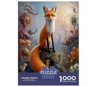 Rompecabezas De 1000 Piezas para Adolescentes Tale of A Fantastical Fox Rompecabezas para Adolescentes Juguetes Antiestrés Difícil Gran Regalo para Jugar 52x38cm/1000pcs