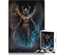 Rompecabezas de 1000 Piezas para Adolescentes Tanatos El Dios de la Muerte Tardes relajantes Ajuste Corte de precisión Juguete de Juego Tamaño 38x26cm