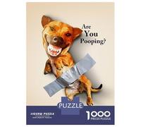 Rompecabezas De 1000 Piezas para Adolescentes Taped Dog Are You Pooping Rompecabezas para Adultos Juegos Relajantes Ensamblaje De Patrones Regalos De Cumpleaños Y Únicos 70x50cm/1000pcs
