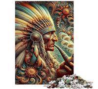 Rompecabezas de 1000 Piezas para Adolescentes Tapiz de sabiduría nativa Rompecabezas para Adultos Alivia el estrés Interacción Entre Padres e Hijos Regalo de cumpleaños Regalos (75x50cm)