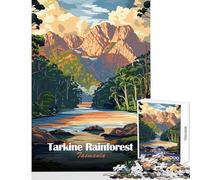 Rompecabezas de 1000 Piezas para Adolescentes Tarkine Rainforest Tasmania Juguetes para armar Obras de Arte Regalo Juego Educativo colección de Artistas Bellas Artes (tamaño 38x52cm)
