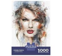 Rompecabezas De 1000 Piezas para Adolescentes Taylor Swift Watercolor Art Print Rompecabezas para Adultos Juguetes DIY Pero Divertidos Y Humorísticos Cumpleaños 38x26cm/1000pcs