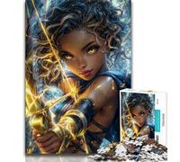 Rompecabezas de 1000 Piezas para Adolescentes, temática de Tiro con Arco, Juguetes para la Familia, póster a Juego y Hoja de Trivia (38x26cm)