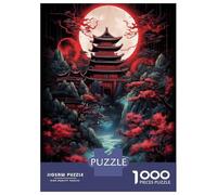 Rompecabezas De 1000 Piezas para Adolescentes Temple of Red Rompecabezas Juegos Relajantes Análisis Y Lógica Reducción del Estrés Regalos 70x50cm/1000pcs