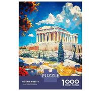 Rompecabezas De 1000 Piezas para Adolescentes The Acropolis Greece Travel Rompecabezas De Juguete para Decoración De Pared Desafío Difícil Regalo De Cumpleaños, Regalos, 52x38cm/1000pcs