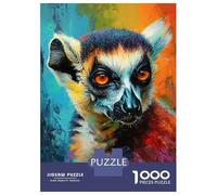 Rompecabezas De 1000 Piezas para Adolescentes The Agile Lemur Monkey Rompecabezas para Adultos Juegos De Relajación Ensamblaje De Patrones Diversión En Casa Actividades, 70x50cm/1000pcs