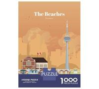Rompecabezas De 1000 Piezas para Adolescentes The Beaches in Toronto Rompecabezas para Adultos Juego Familiar Desafío Difícil 52x38cm/1000pcs