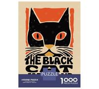 Rompecabezas De 1000 Piezas para Adolescentes The Black Cat Jazz Club Rompecabezas De Juguete para Decoración De Pared Desafío Difícil Regalo De Cumpleaños, Regalos, 70x50cm/1000pcs