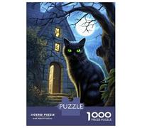 Rompecabezas De 1000 Piezas para Adolescentes The Cat Haunting Gaze Rompecabezas para Adultos Juego Práctico Decoración del Hogar Cumpleaños Y Navidad 38x26cm/1000pcs