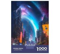 Rompecabezas De 1000 Piezas para Adolescentes The City of The Future Rompecabezas para Adolescentes Juegos Relajantes Decoración Juego Desafiante Regalos 38x26cm/1000pcs