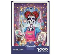 Rompecabezas De 1000 Piezas para Adolescentes The Crafter Day of The Dead Artist Rompecabezas para Adultos Juego Familiar Desafío Difícil 52x38cm/1000pcs