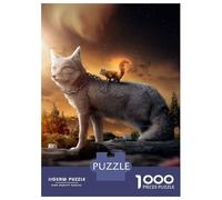 Rompecabezas De 1000 Piezas para Adolescentes The Fox and The Squirrel Rompecabezas para Adultos Juego Familiar Decoración del Hogar Cumpleaños Y Navidad 52x38cm/1000pcs