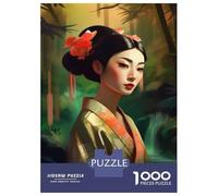 Rompecabezas De 1000 Piezas para Adolescentes The Geishas Charm Rompecabezas para Adultos Juegos Familiares Corte De Precisión Regalos Y Cumpleaños Únicos 52x38cm/1000pcs