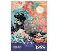 Rompecabezas De 1000 Piezas para Adolescentes The Great Wave at Sunset Rompecabezas para Adolescentes Juegos Familiares Desafío Difícil Regalos De Cumpleaños Y Únicos 52x38cm/1000pcs