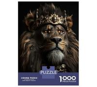 Rompecabezas De 1000 Piezas para Adolescentes The King Wearing A Crown Rompecabezas para Adultos Juegos Relajantes Mejora La Memoria Ayuda A Ejercitar El Cerebro 70x50cm/1000pcs