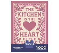Rompecabezas De 1000 Piezas para Adolescentes The Kitchen Is The Heart Rompecabezas para Adultos Juego Familiar Decoración del Hogar Regalos para Reducir El Estrés 70x50cm/1000pcs