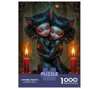 Rompecabezas De 1000 Piezas para Adolescentes The Lovers Tarot Card Rompecabezas Juegos Relajantes Decoración De Pared Regalos para Amigos Y Familiares 70x50cm/1000pcs