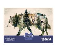 Rompecabezas De 1000 Piezas Para Adolescentes The Mirrored Version of My Wolf Original Surrealism Art ... Rompecabezas Para Adultos Juegos Relajantes Vacaciones En Casa Matar El Tiempo Es Ideal Como R