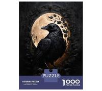 Rompecabezas De 1000 Piezas para Adolescentes The Obsidian Crow Rompecabezas para Adultos Juguetes Antiestrés Regalos De Desafío Difícil para Amigos Y Familiares 70x50cm/1000pcs