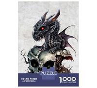 Rompecabezas De 1000 Piezas para Adolescentes The Obsidian Dragon Rompecabezas para Adultos Juego Práctico Ensamblaje De Patrones Regalo De Cumpleaños, Regalos, 38x26cm/1000pcs