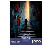 Rompecabezas De 1000 Piezas Para Adolescentes The One Who Ascends in Silence - Solitary Figure in The Corridor of Light Rompecabezas Para Adultos Juego Práctico Pero Divertido Y Humorístico Regalos Pa