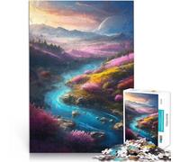 Rompecabezas de 1000 piezas para adolescentes The River of Life Familienspiel zum Stressabbau, schwierige Herausforderung Wanddekoration38x26cm