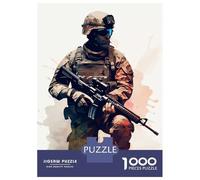 Rompecabezas De 1000 Piezas para Adolescentes The Soldier Rompecabezas para Adultos Juego Práctico Regalos para Mujeres Regalos para Amigos Y Familiares 52x38cm/1000pcs