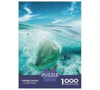 Rompecabezas De 1000 Piezas para Adolescentes The Swimming Polar Bear Rompecabezas para Adultos Juegos De Relajación Ensamblaje De Patrones Diversión En Casa Actividades, 70x50cm/1000pcs