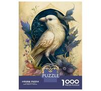 Rompecabezas De 1000 Piezas para Adolescentes The White Bird Rompecabezas para Adolescentes Juguetes Antiestrés Regalos para Mujeres Regalos para Reducir El Estrés 52x38cm/1000pcs