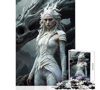 Rompecabezas de 1000 Piezas para Adolescentes The White Bone Spirit Juguetes antiestrés Regalos de Amigo Secreto Juego de ingenio Lista de Deseos con Papá Noel tamaño 38x52cm