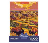 Rompecabezas De 1000 Piezas para Adolescentes Theodore Roosevelt National Park Rompecabezas Juguetes DIY Pero Divertidos Y Humorísticos Cumpleaños Y Navidad 38x26cm/1000pcs