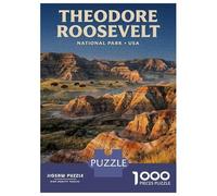 Rompecabezas De 1000 Piezas para Adolescentes Theodore Roosevelt National Park Rompecabezas para Adultos Juguete Decoración De Pared Decoración Difícil Y Desafiante 70x50cm/1000pcs