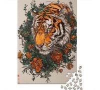 Rompecabezas De 1000 Piezas para Adolescentes Tiger Art Print Poster-10 Rompecabezas para Adultos Juego De Ingenio Decoración Cumpleaños 52x38cm/1000pcs