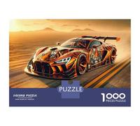 Rompecabezas De 1000 Piezas para Adolescentes Tiger Racing Car Design Rompecabezas para Adultos Juegos Relajantes Vacaciones En Casa Matar El Tiempo Desafiante De Completar 70x50cm/1000pcs